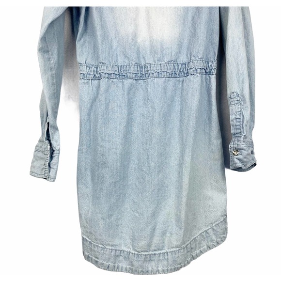 7 For All Mankind Girls Distressed Denim Dress S - Picture 6 of 9